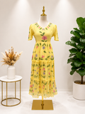 Pure Kota elegant Super soft 3 tiered Frock