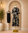 Black Jaipur cotton coord set