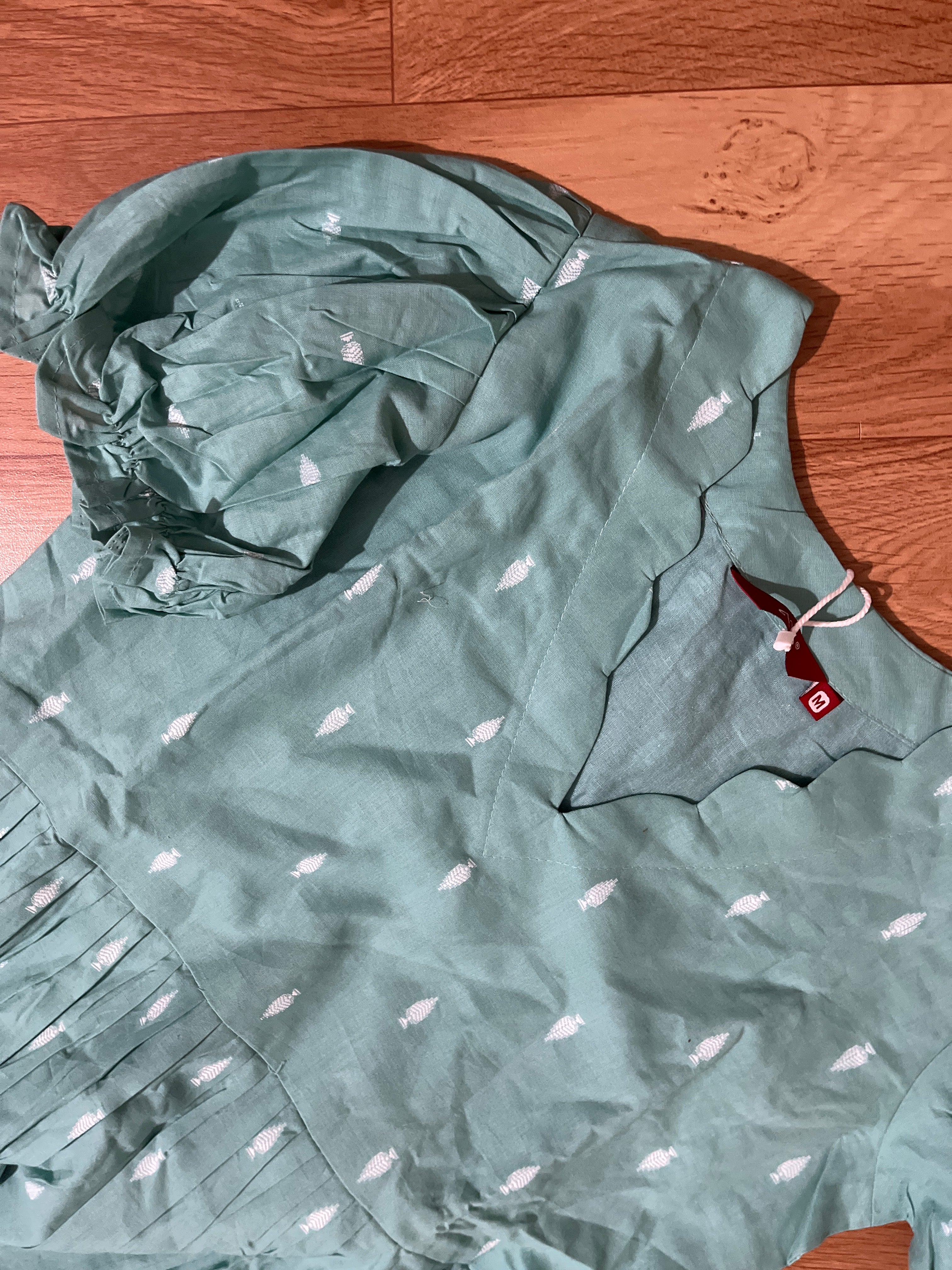 Sky Blue Cotton frock